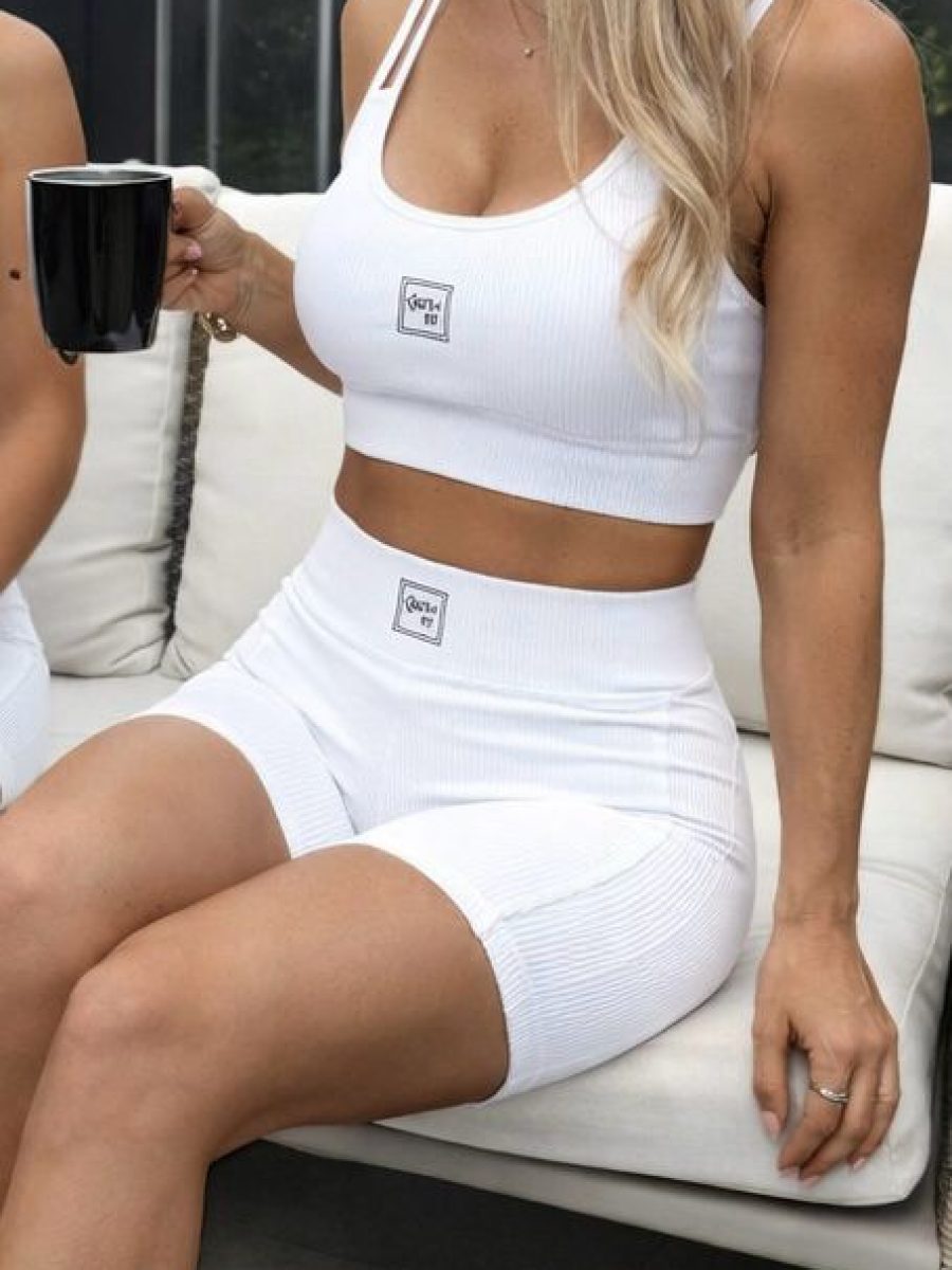 Conjunto Short Branco Hot Lift Collection